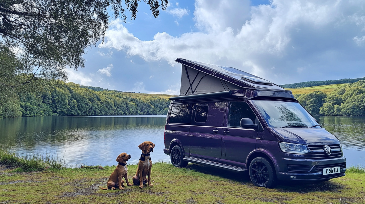 Dark Purple Blackberry Metallic T5 Transporter Camper Van