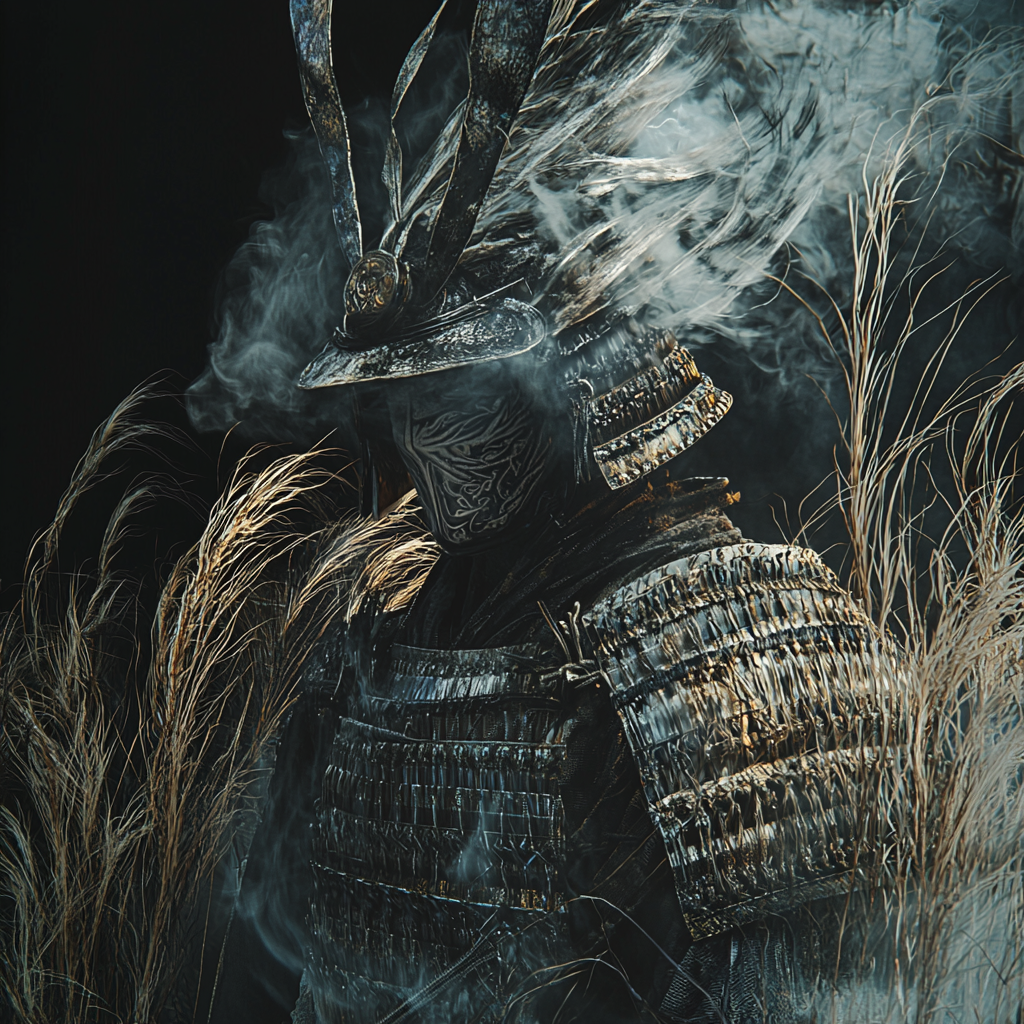 Dark Spirit Samurai in Obsidian Armor