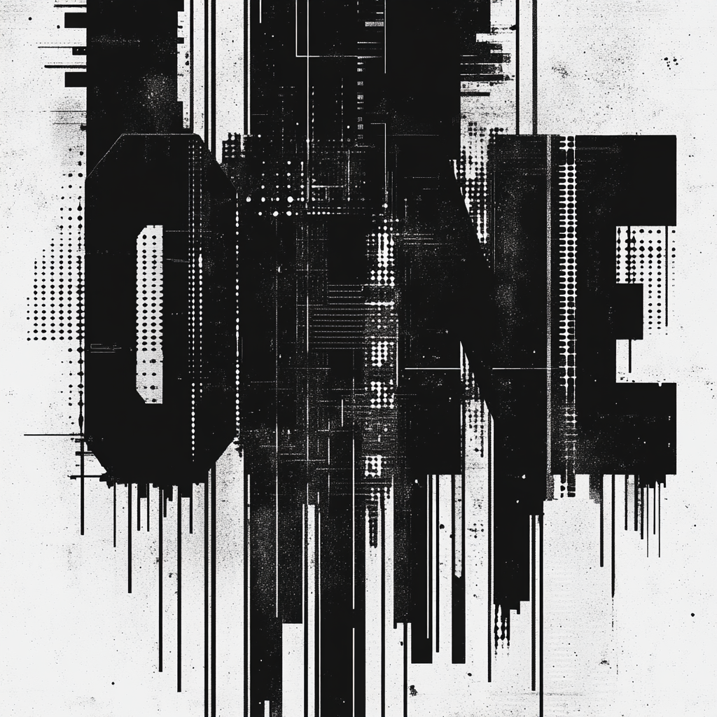 Dark Techno O.F.F.L.I.N.E. Poster 