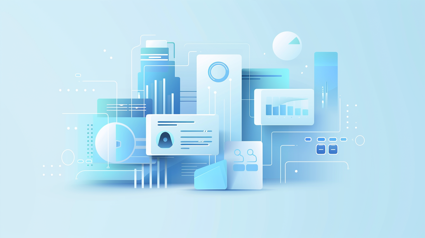 Data label system with clean lines and encryption protection.