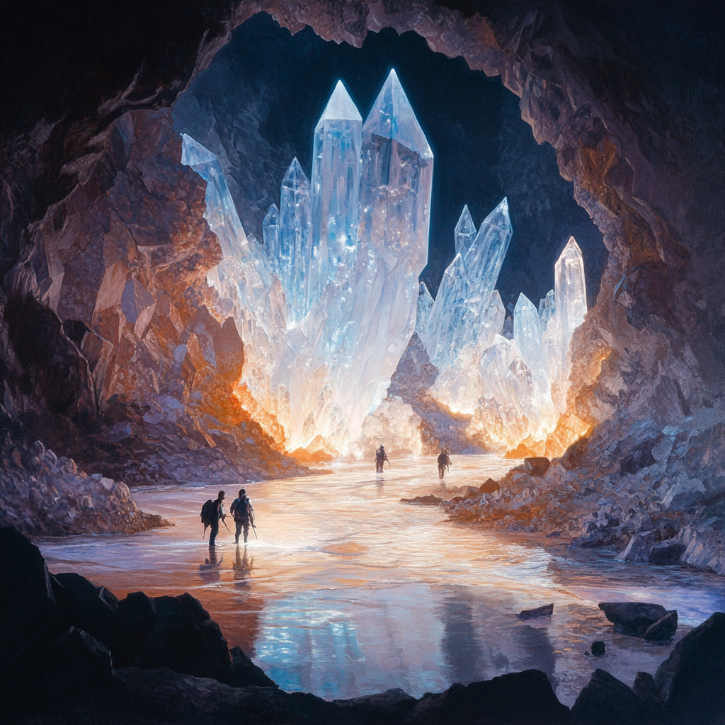 Dazzling underground cavern filled with giant crystals, explorers marvel 