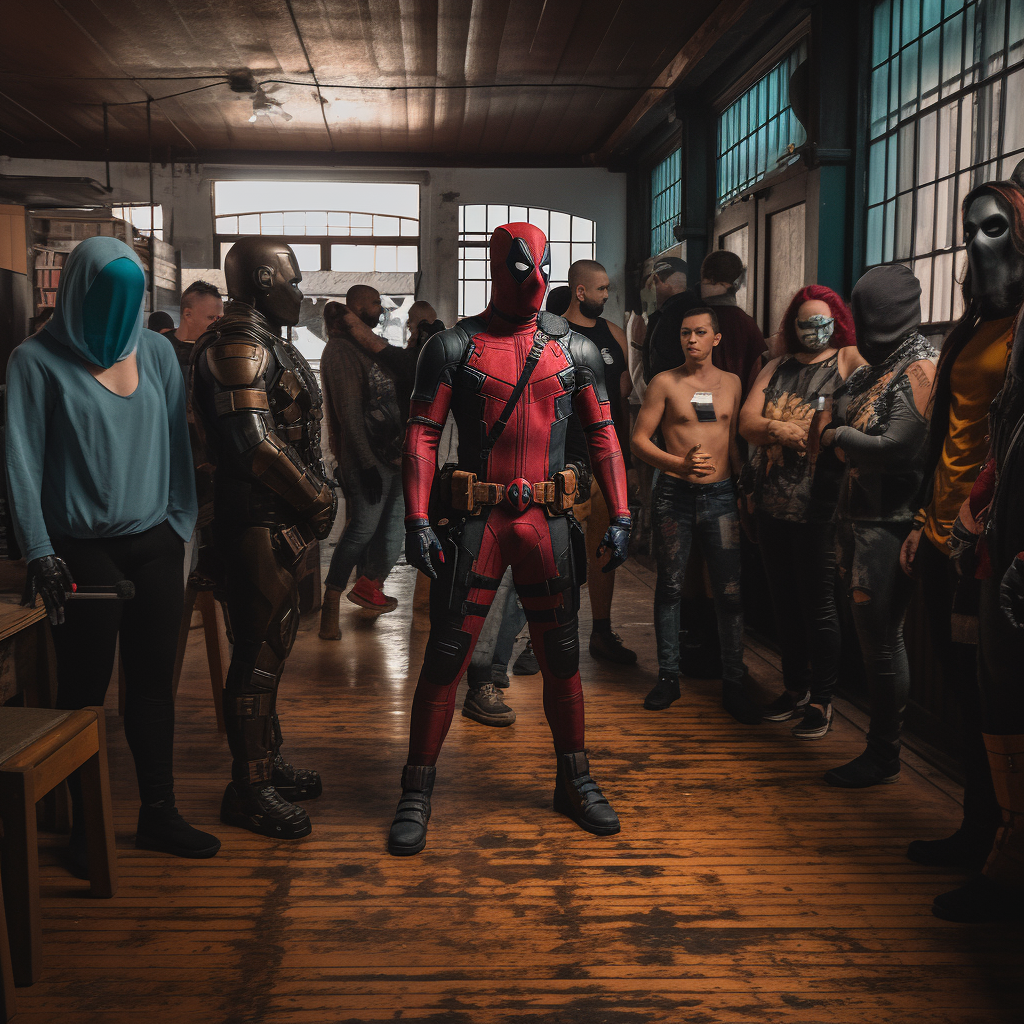 Deadpool 2 Cosplay at Comic-Con Captured on iPhone