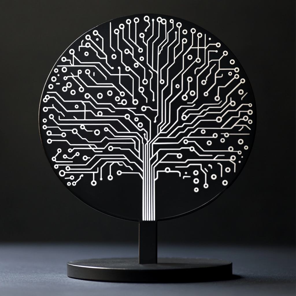 Decentralized Bitcoin Network: Laser Engraved Metal Stand