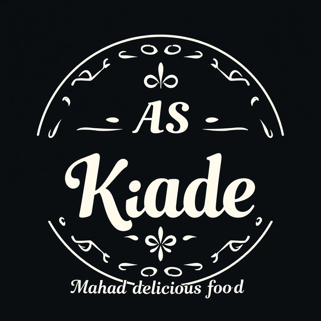 Delicious Food Logo for AS KADE Restaurant