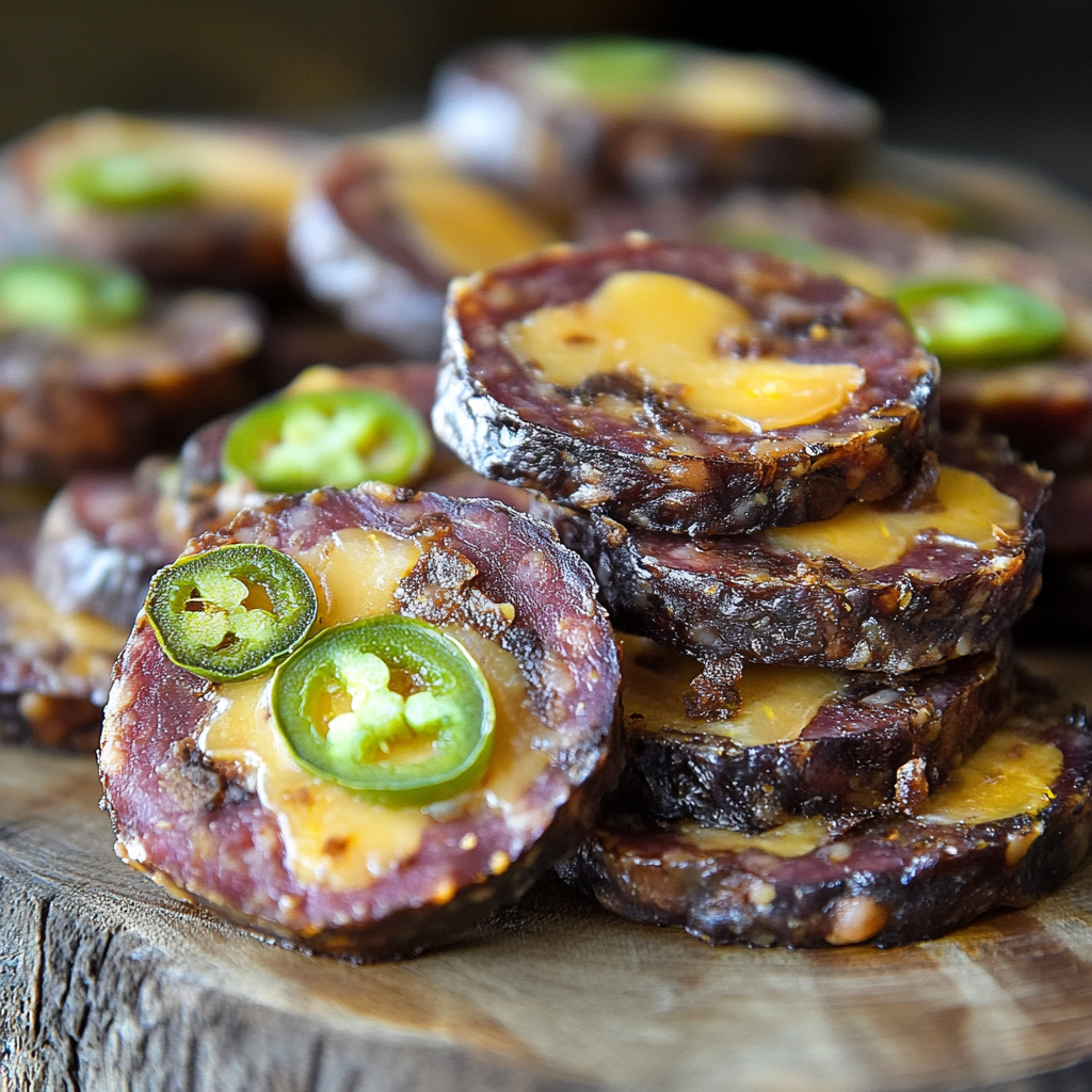 Delicious Venison Sausage with Cheddar and Jalapeño