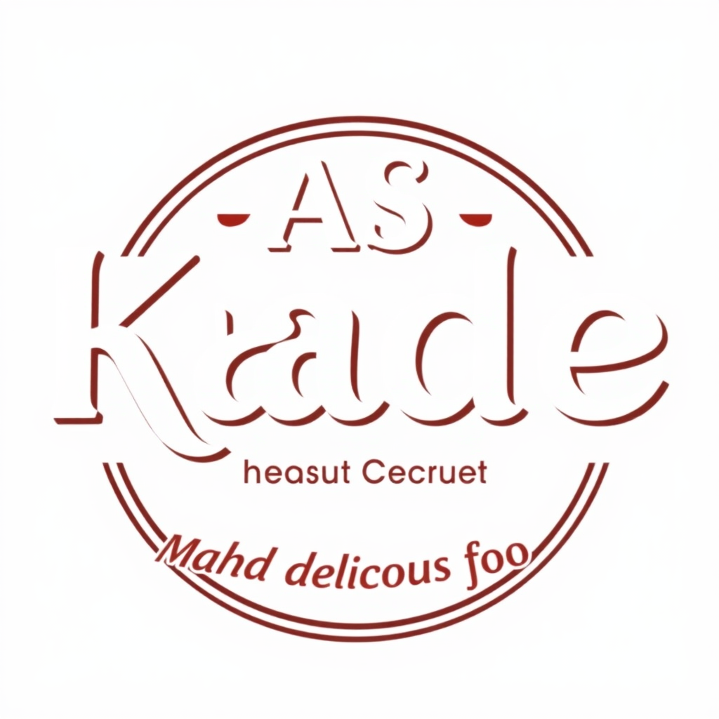 Delicious food logo AS KADE with Mahd.