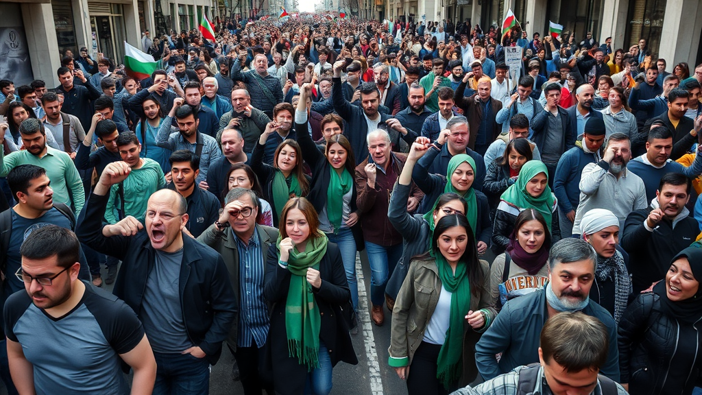 Dense Protest in Tehran Led by Young Women