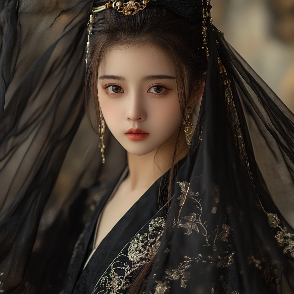 Description of 14-year-old Chinese girl with Tang costume.