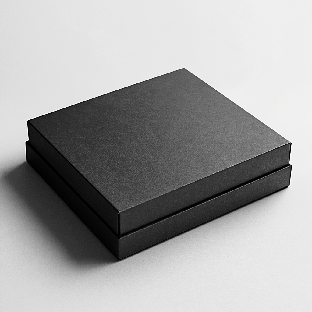 Design flap product box for Mont Men, square shaped, minimalist.