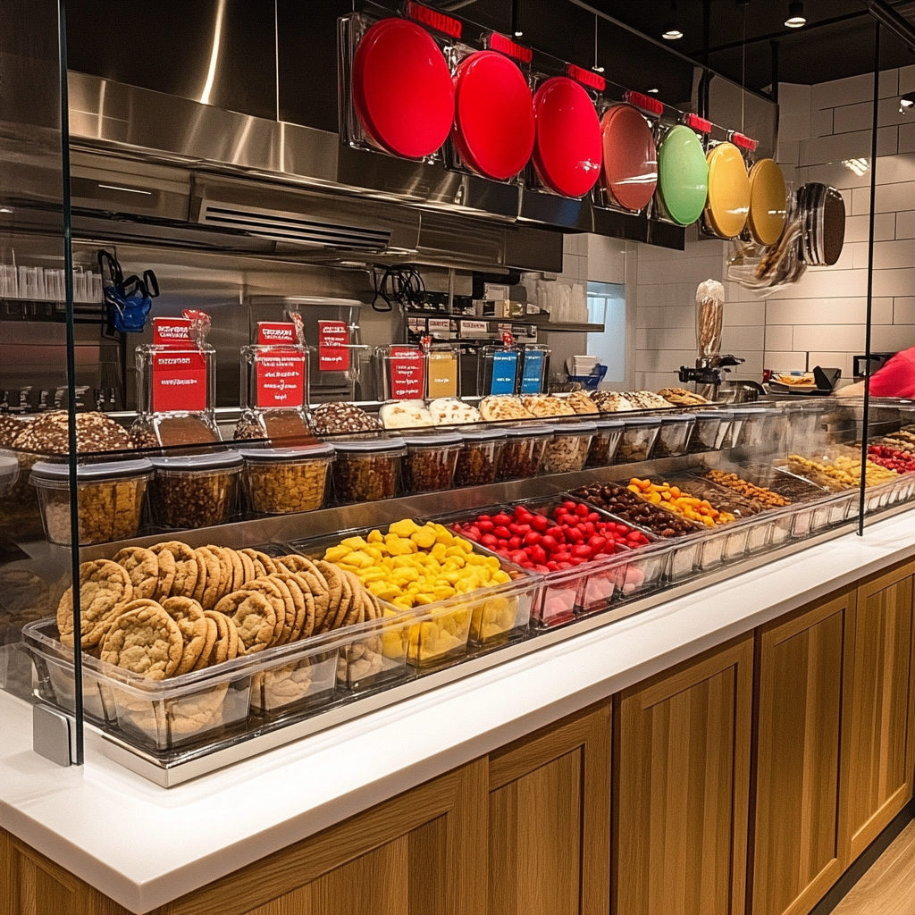 Design your own cookie station with toppings bar.