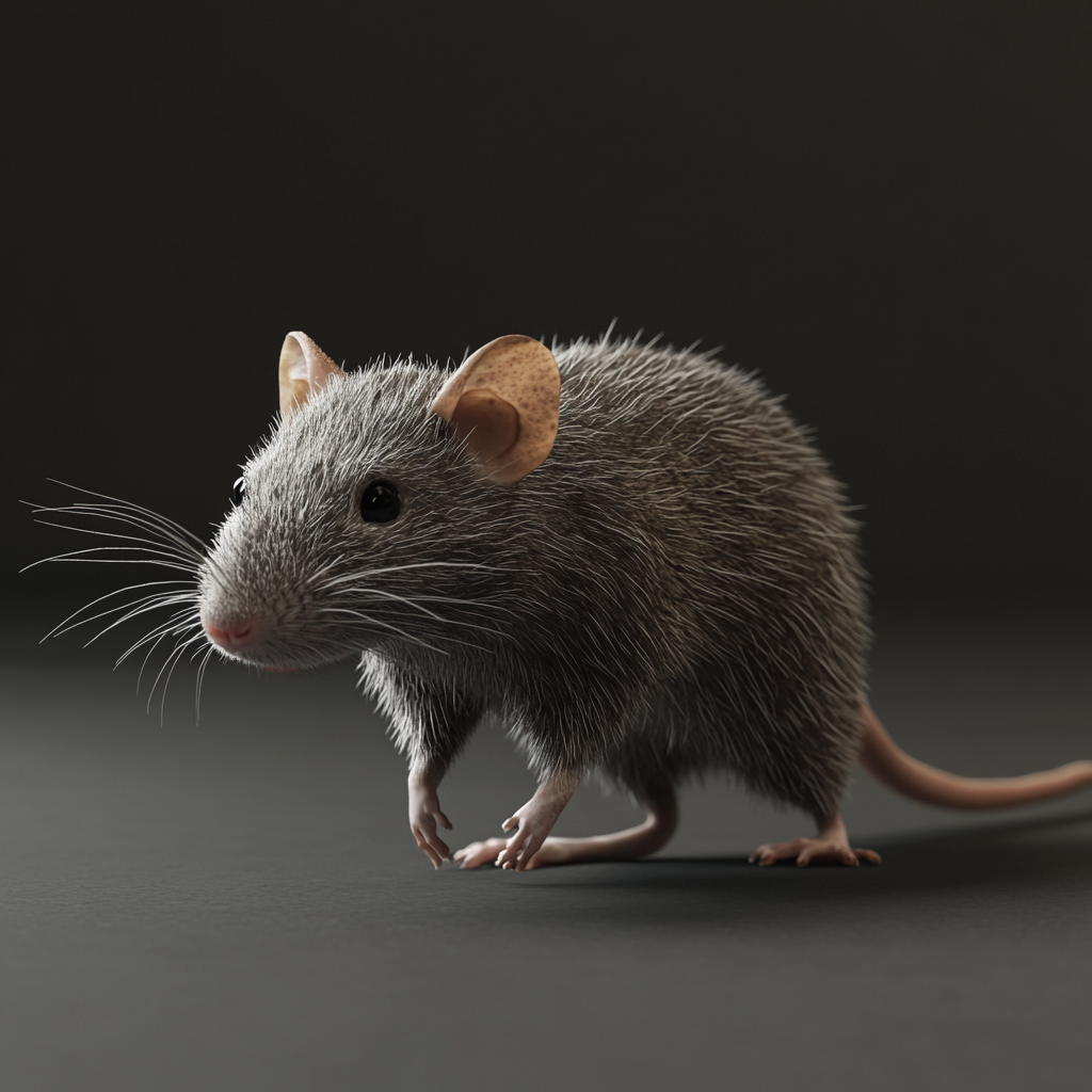 Detailed 3D Rat Animation with Realistic Texture