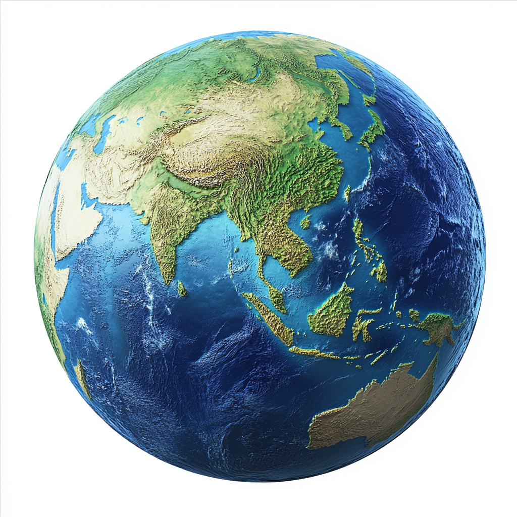 Detailed realistic 3D image of Earth for YouTube thumbnail.