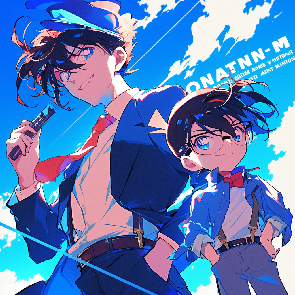 Detective Conan and Kaito Kuroba Rivals Poster