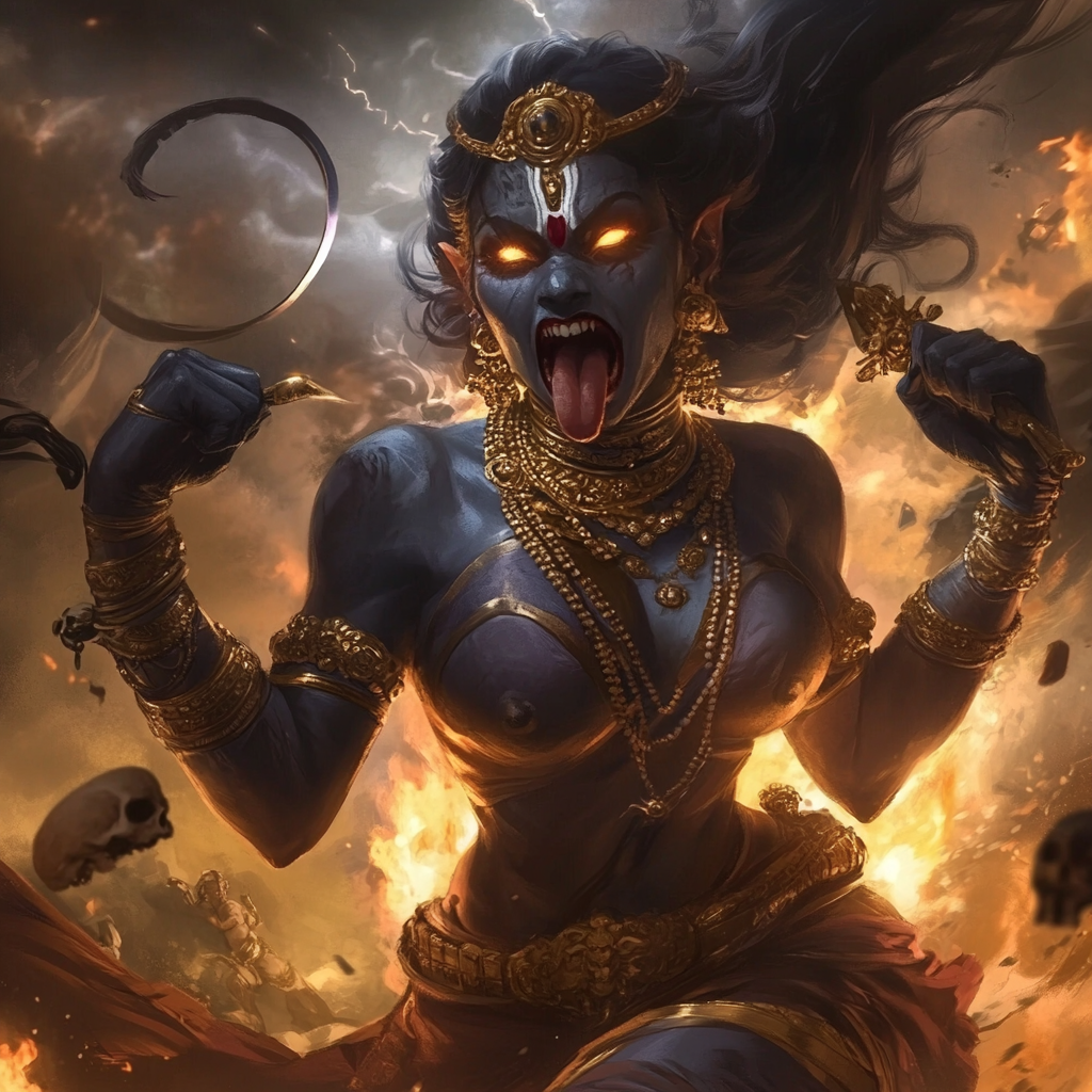 Devi Kali, the Fierce Warrior Queen of Chaos