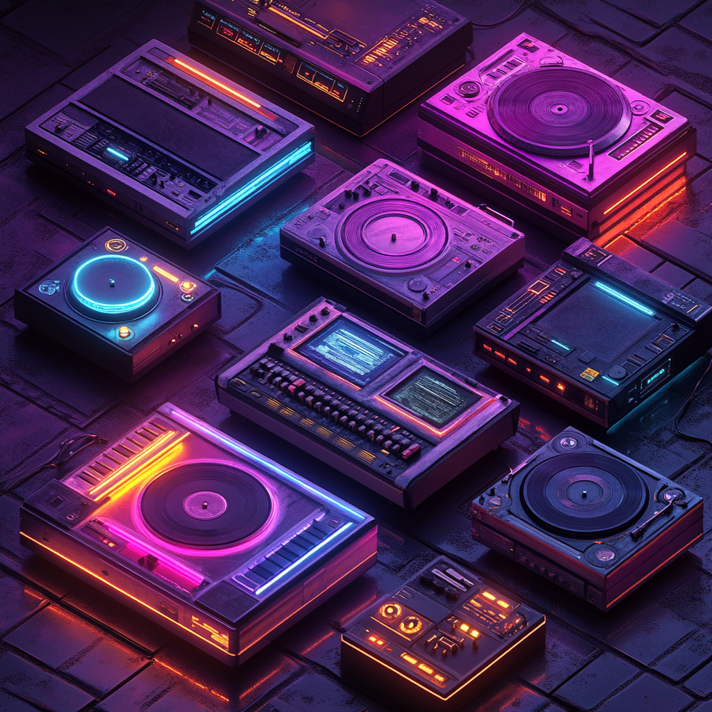 Digital Renaissance Vibe: Retro and Futuristic Icons