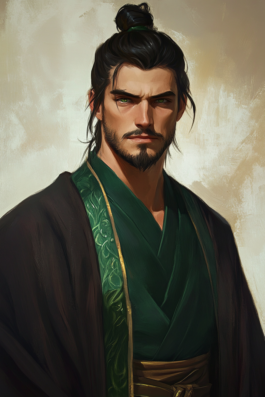 Digital painting of male D&D character by Artgerm.