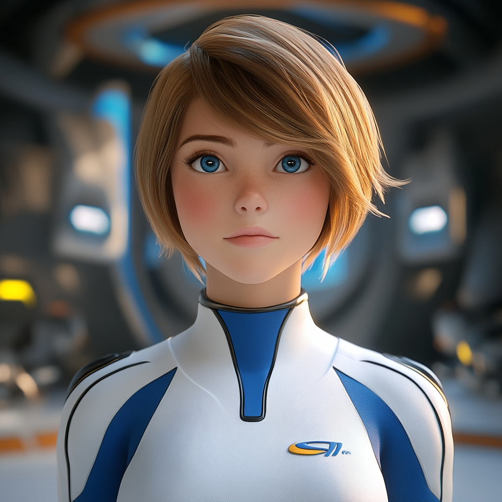 Disney Sci-Fi Space Princess 3D Animation Character