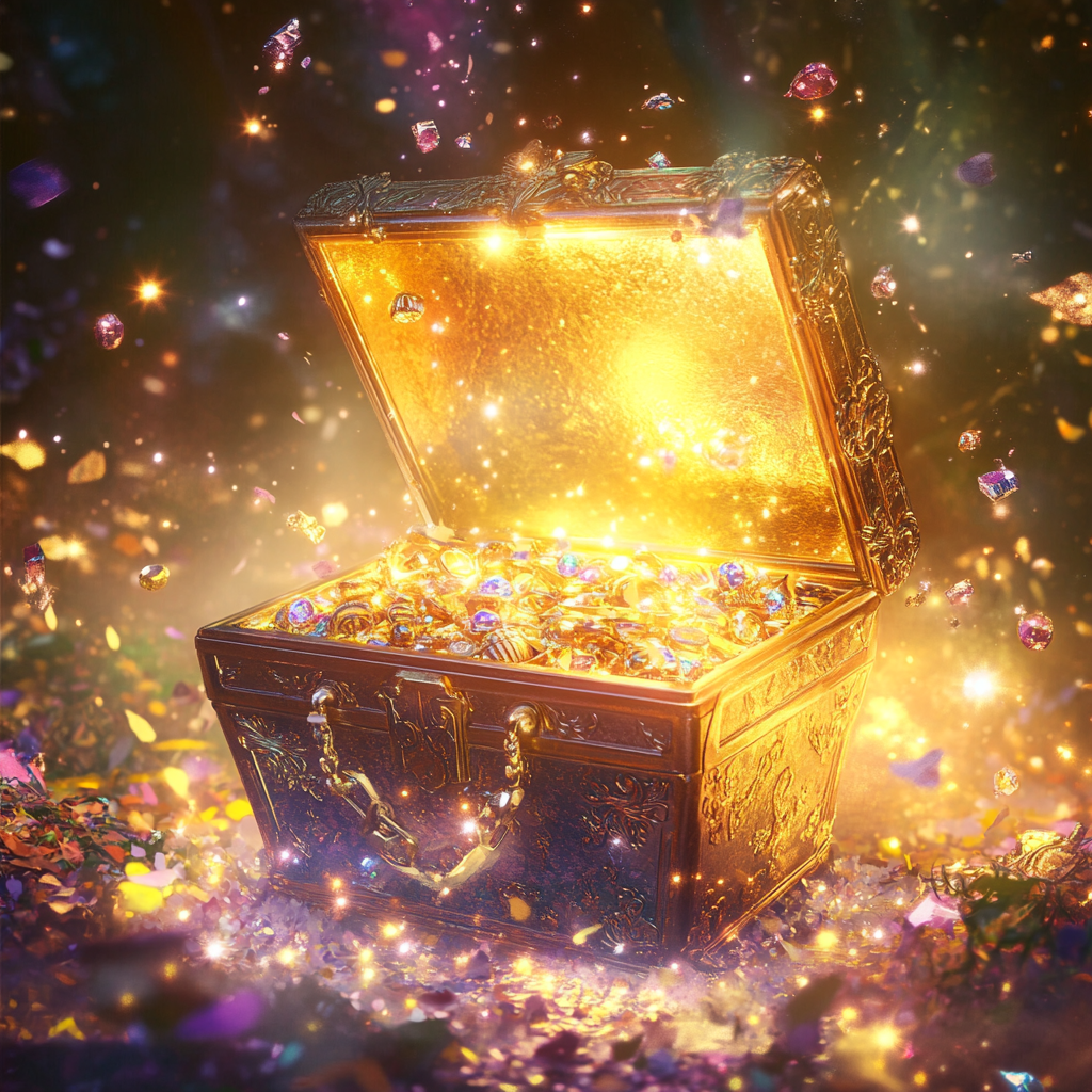 Disney-style Magical Treasure Chest Portrait for Smartphone 