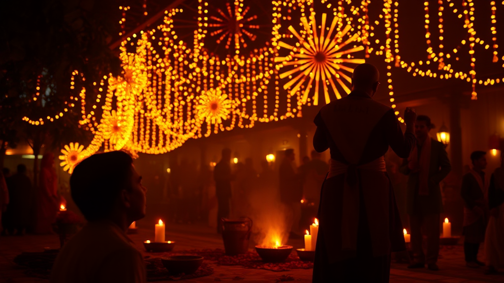 Diwali, the festival of light celebration image.