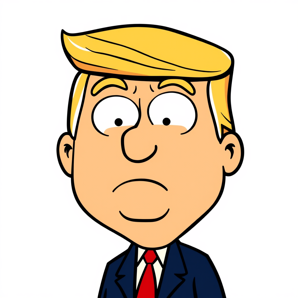 Donald Trump as a family guy head icon