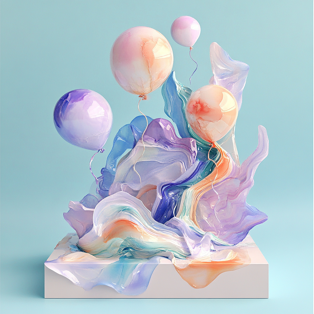 Dreamy 3D watercolor cover for aspiring designer.