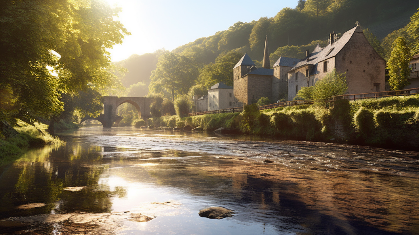 Early Morning at the Esch-sur-Sûre River, Luxembourg