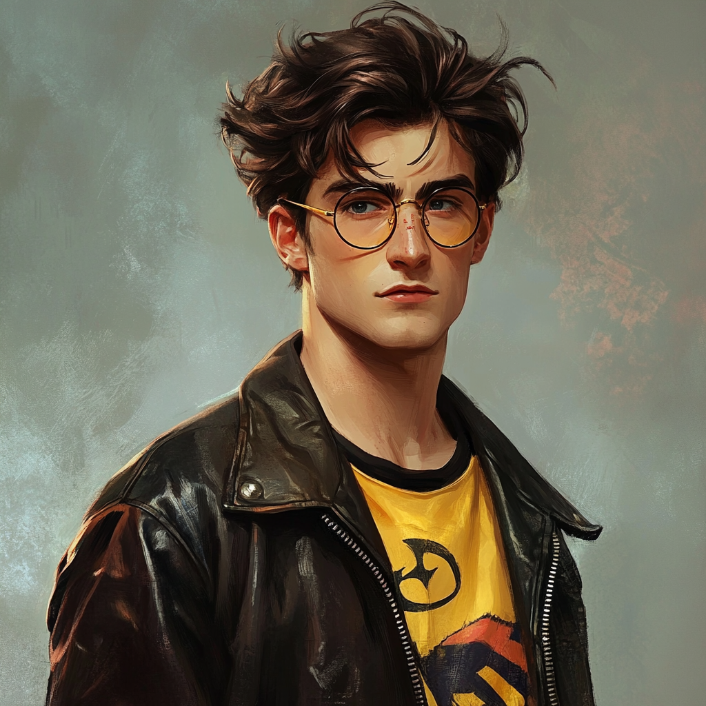 Eccentric Harry Potter with modern fashion