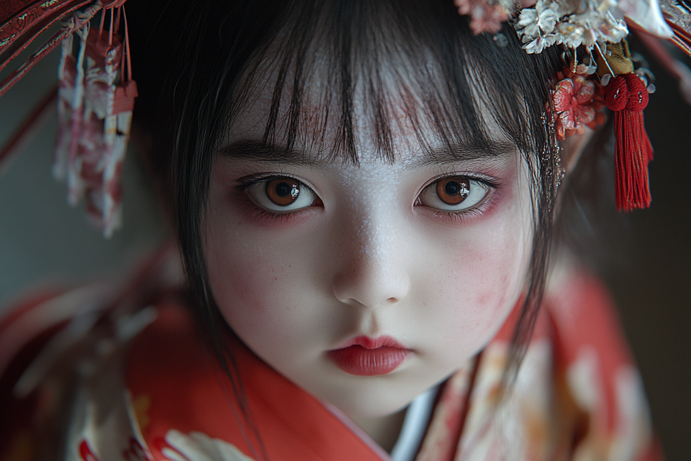 Edo Period Child Specters 4K Studio Photo