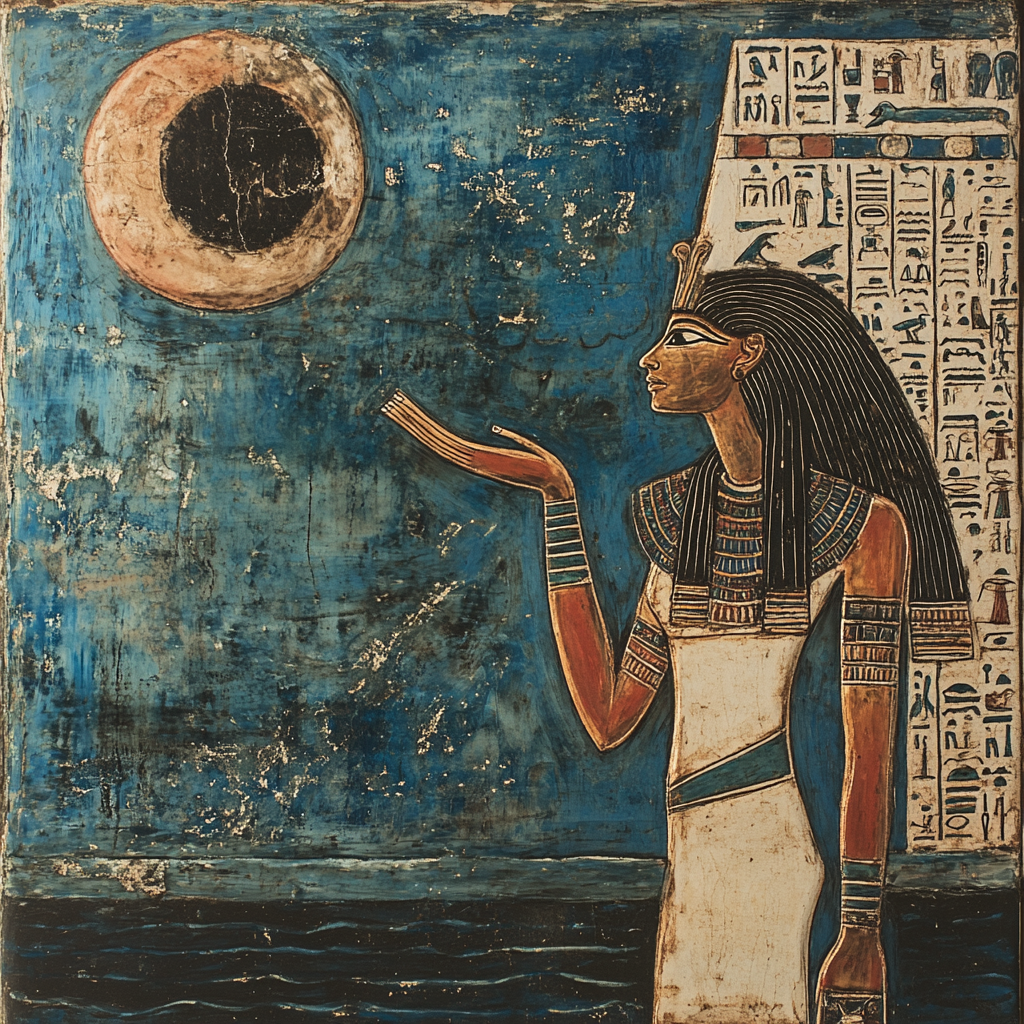 Egyptian cosmogony describes ancient inscriptions of primordial waters.