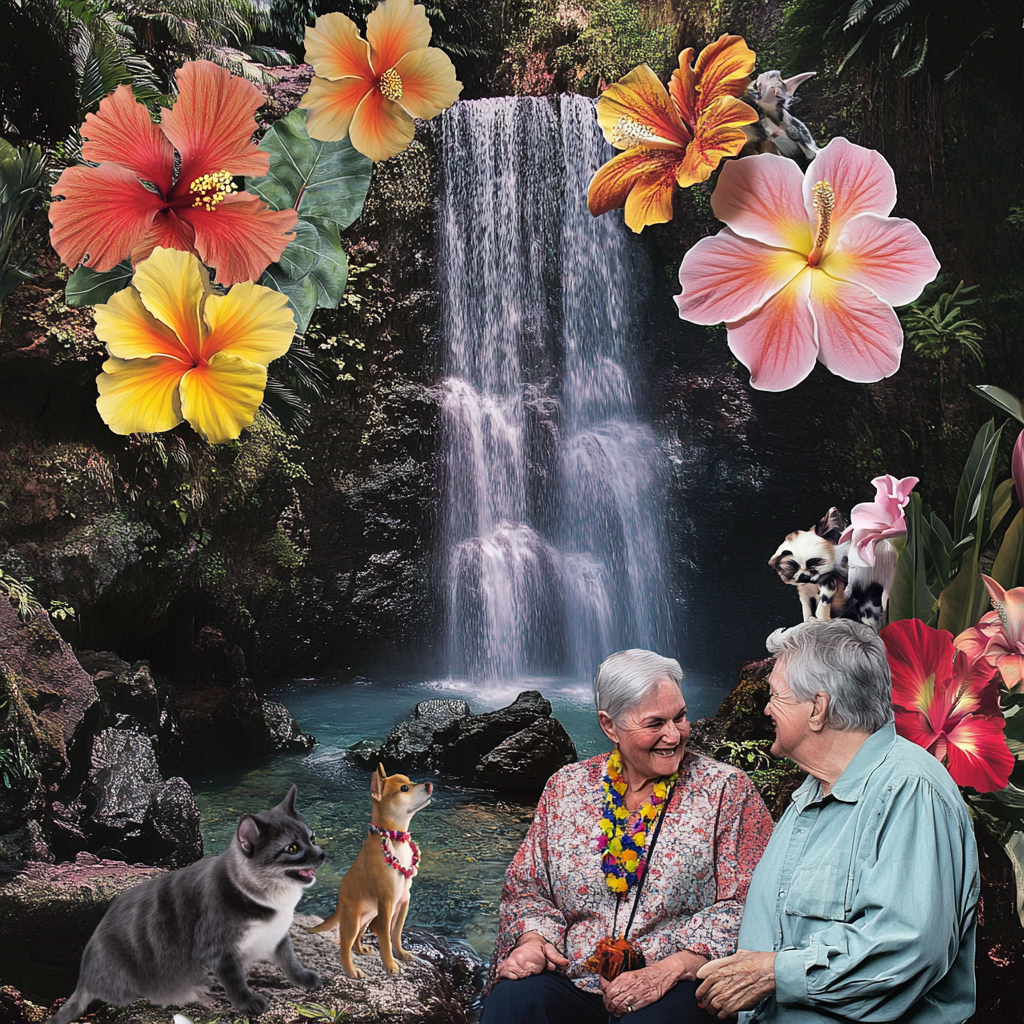 Elderly Couple in Hawaii with Pets: A Tropical Vacation