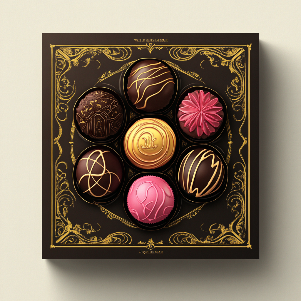 Elegant Magazine Cover for Bespoke Gourmet Chocolates