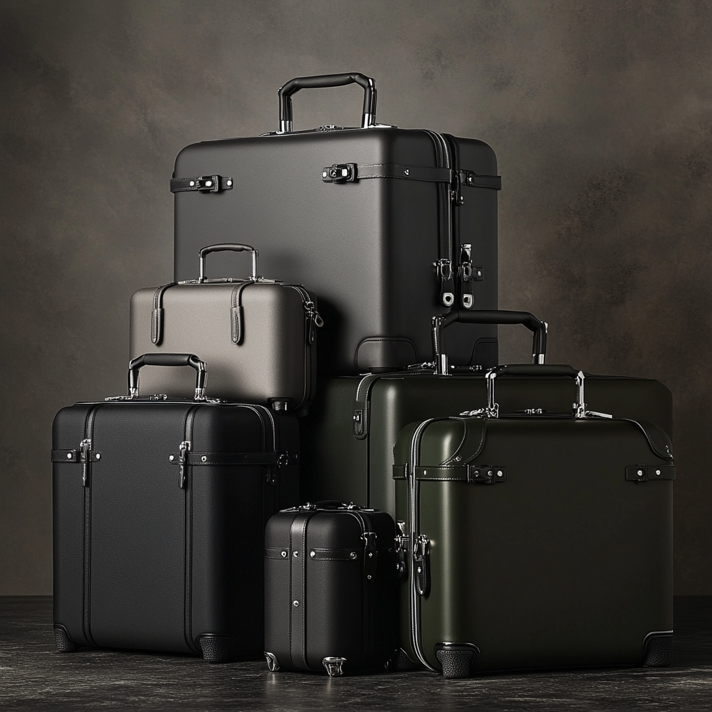 Elegant high-end travel bags in matte colors