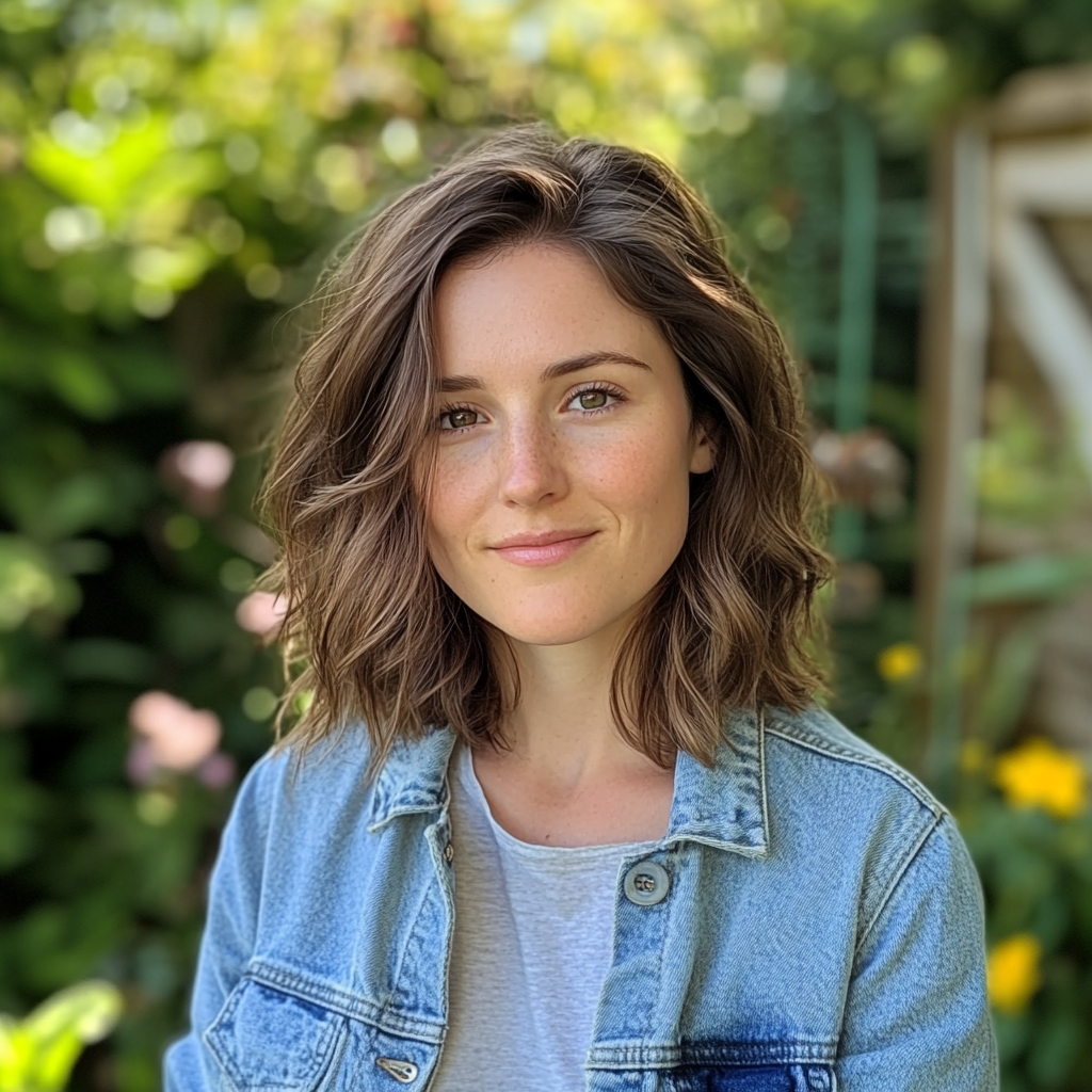 Emma Lewis in Her Sunlit, Eco-Friendly Garden