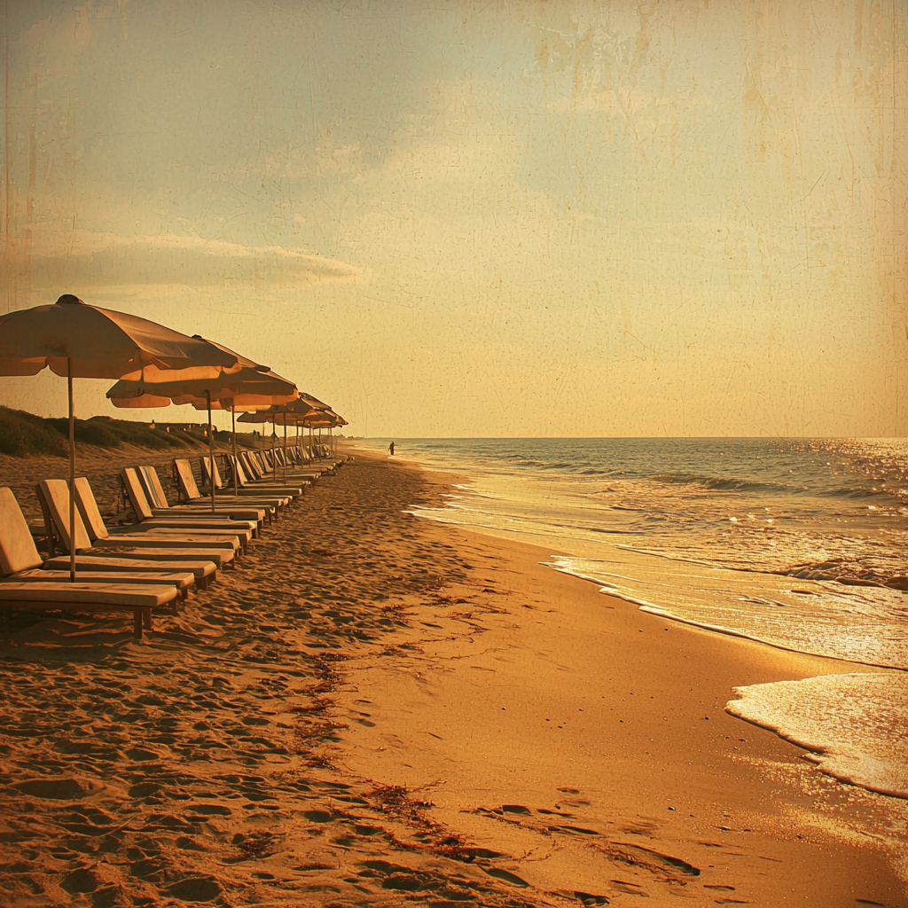 Empty Beach at Summer's End 