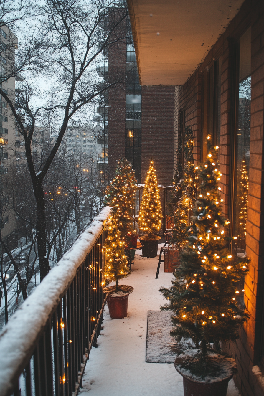 Christmas Balcony Decor