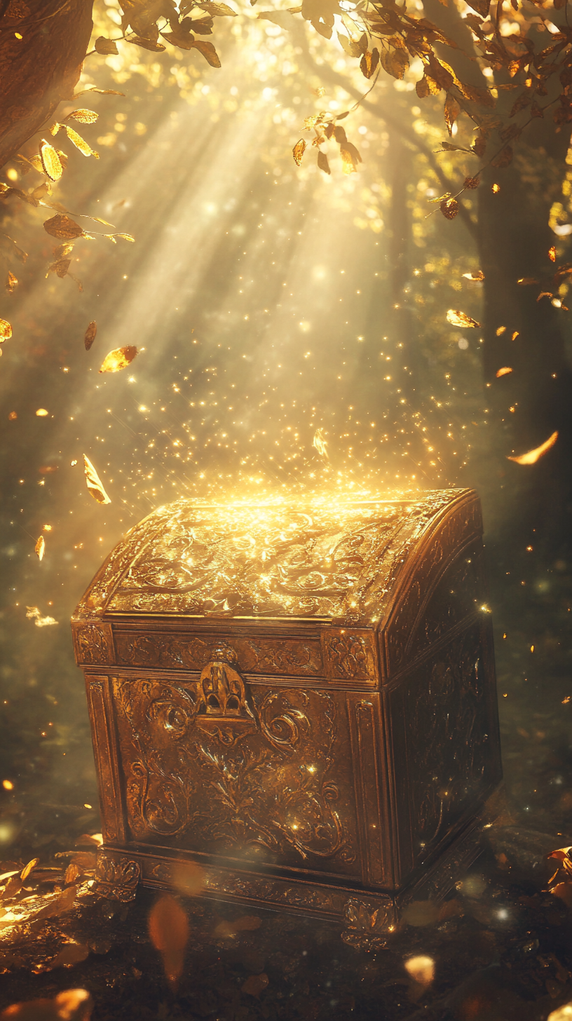 Enchanting Disney-inspired Treasure Chest in Enchanted Forest