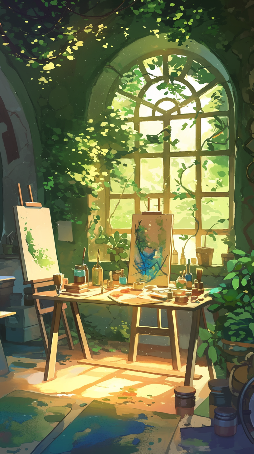 Enchanting Studio Scene Ghibli Style Photography 