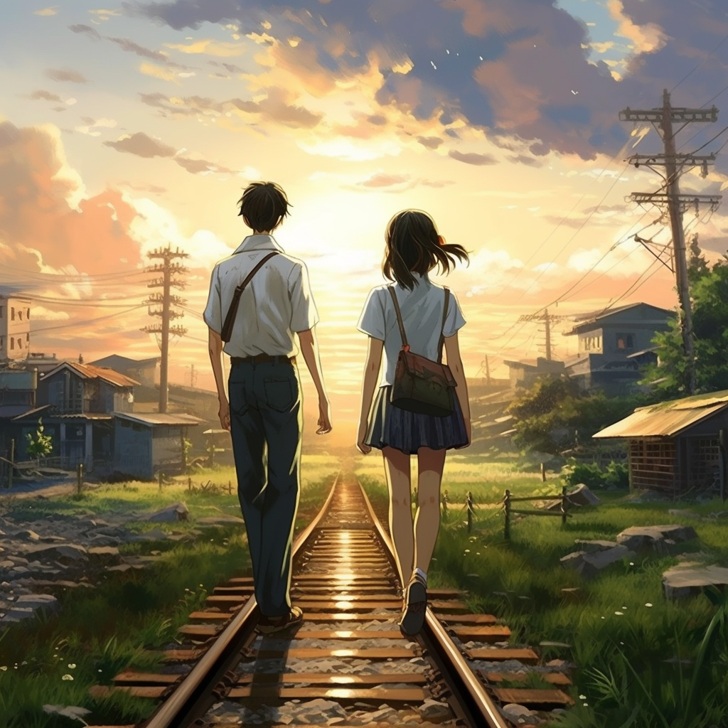 Eternal Journey Japanese War Makoto Shinkai-Style