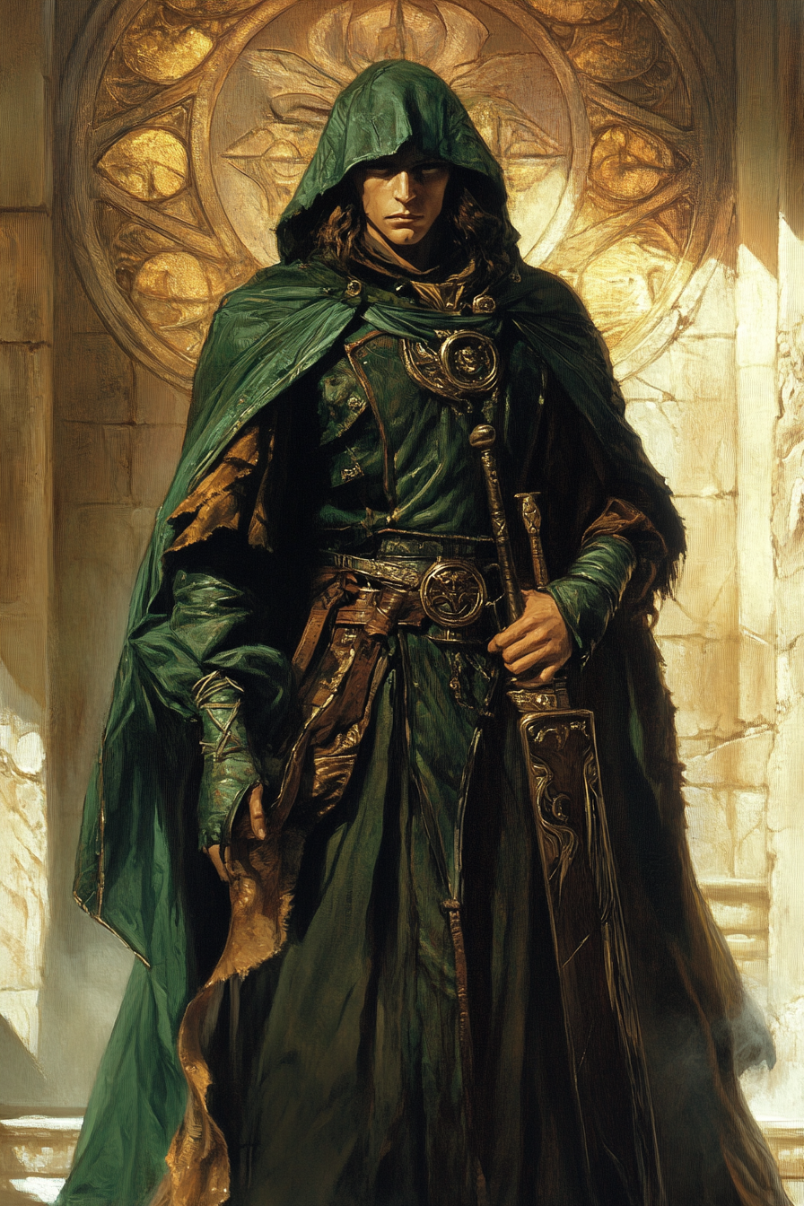 Evil cleric in artists' styles: Kovacs, Vallejo, Bell.