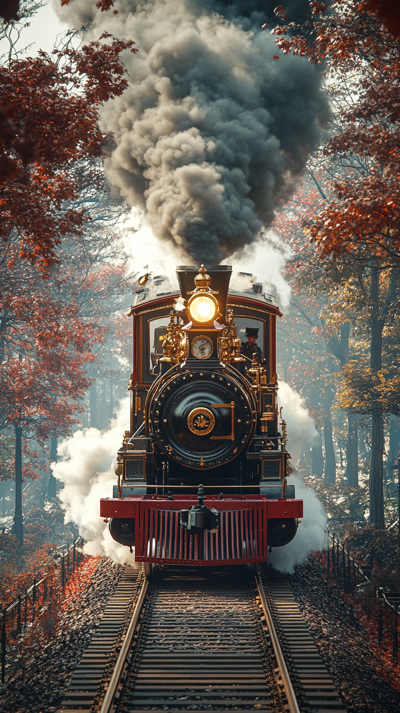 Exciting Adventure: Steam Car on Historic Railroad