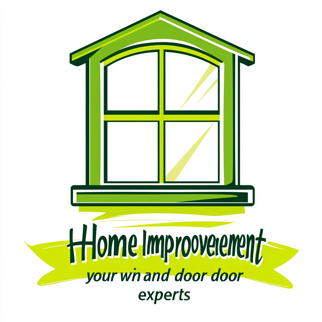 Expert Home Improvement logo with window image.