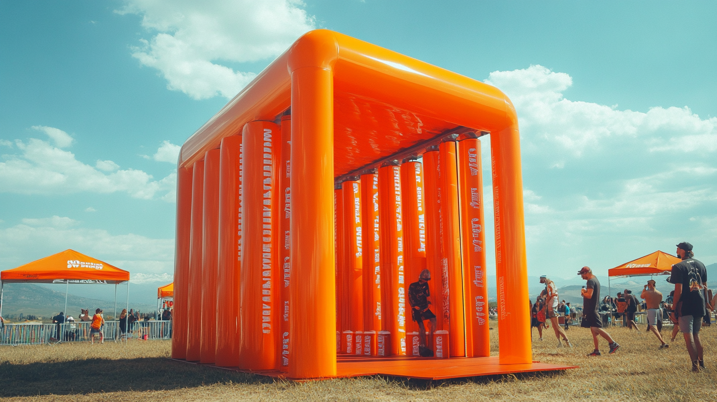 Fanta Kissing Booth at Music Festival Daytime