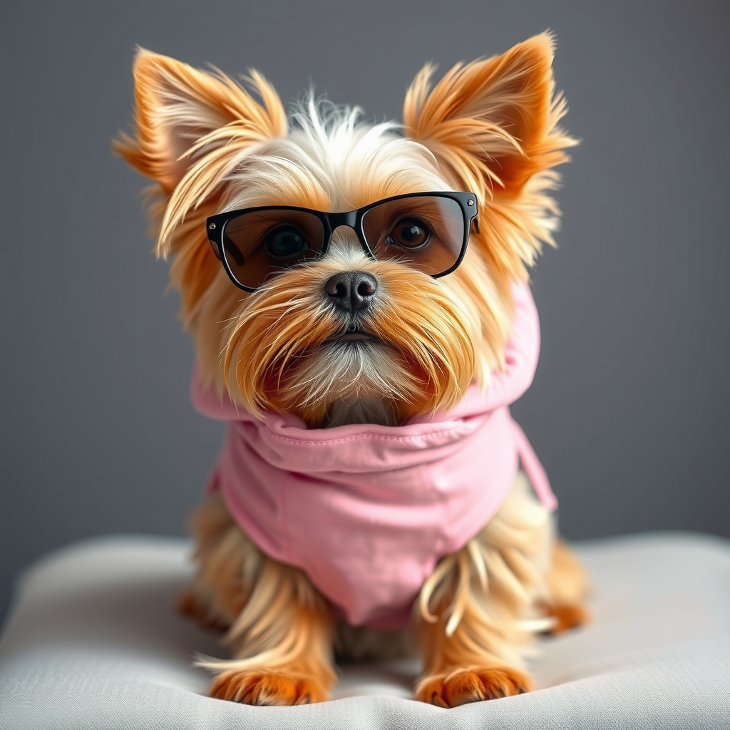 Fashionable Yorkshire Terrier Photoshoot