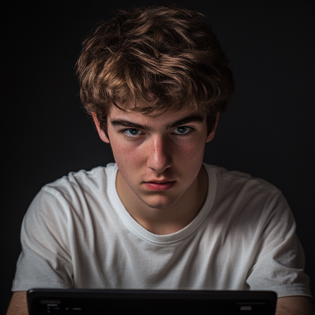 Fast Typing Fun: Nikon-Style Detailed Young Man Image