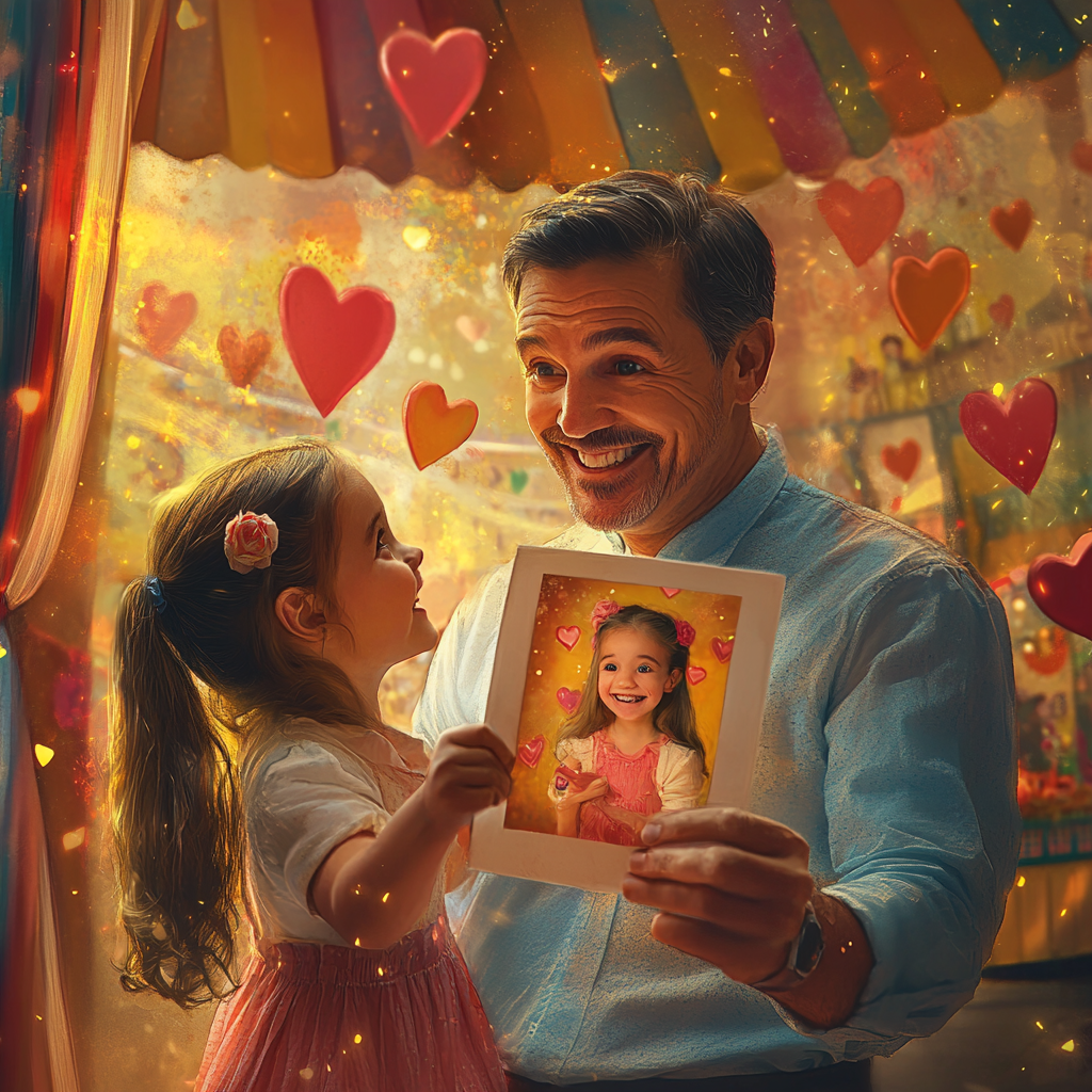 Father Daughter Circus Photo Metalinguistic Fun Hearts