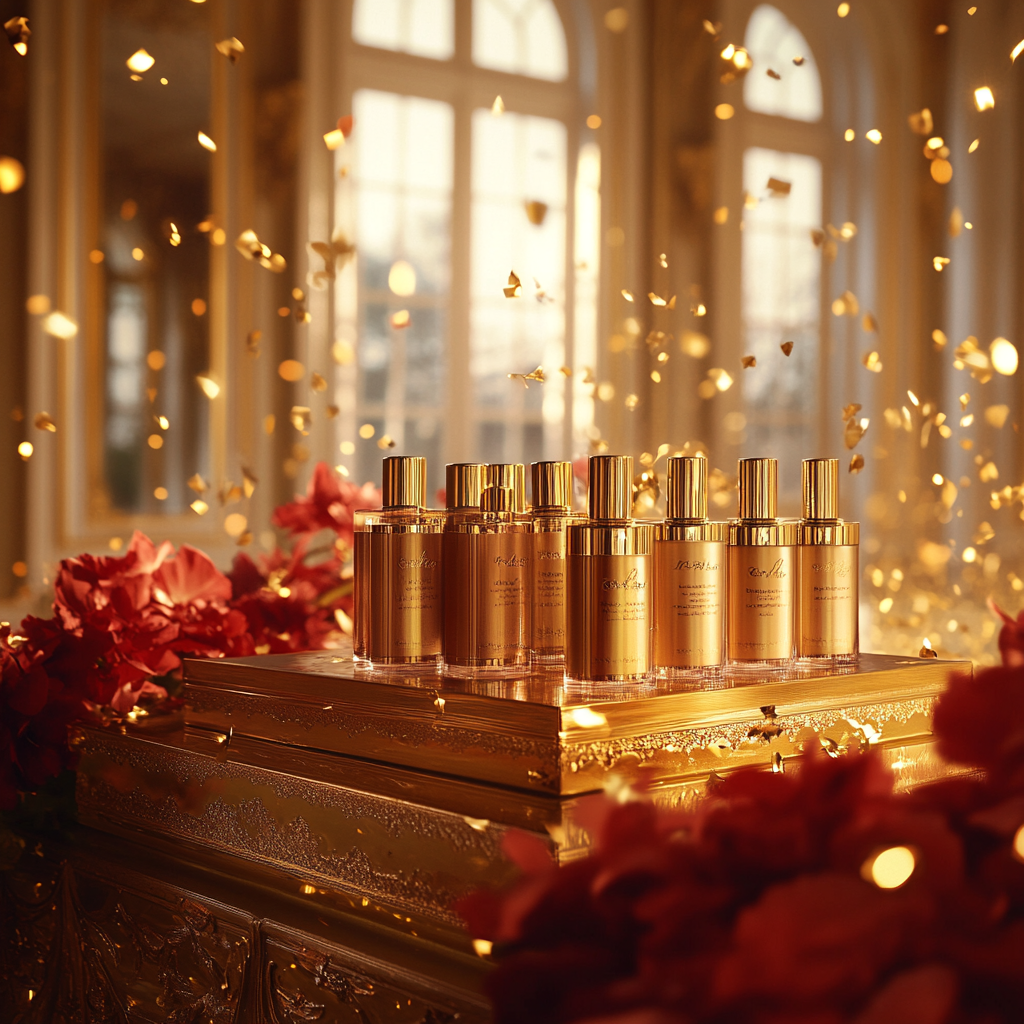 Festive Beauty Box in Ornate Gold Room