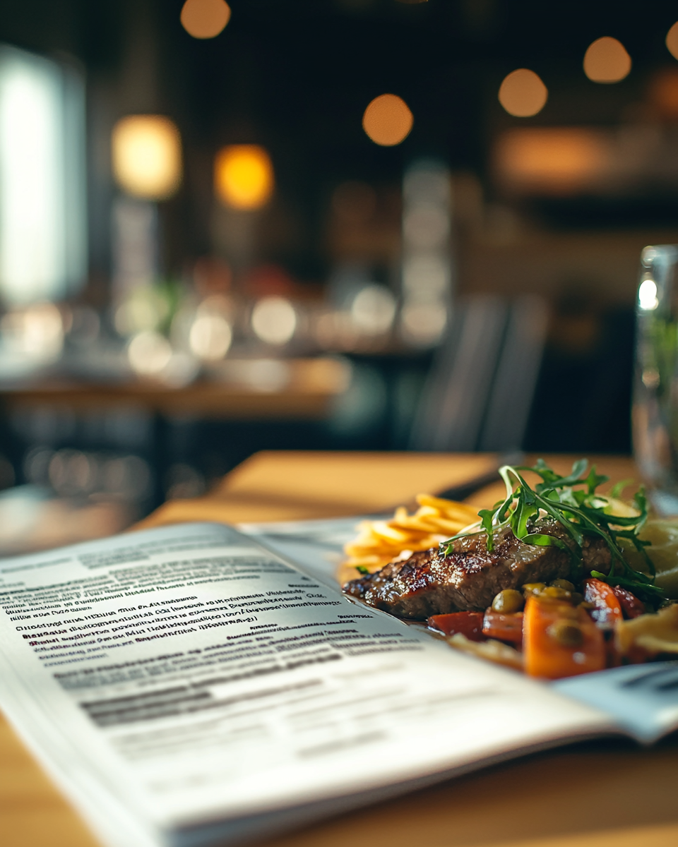 Food menu photo with stunning details and lighting.