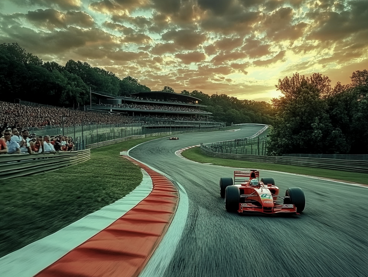 Formula One Racing at Night: Cinematic Chaos 300km/h