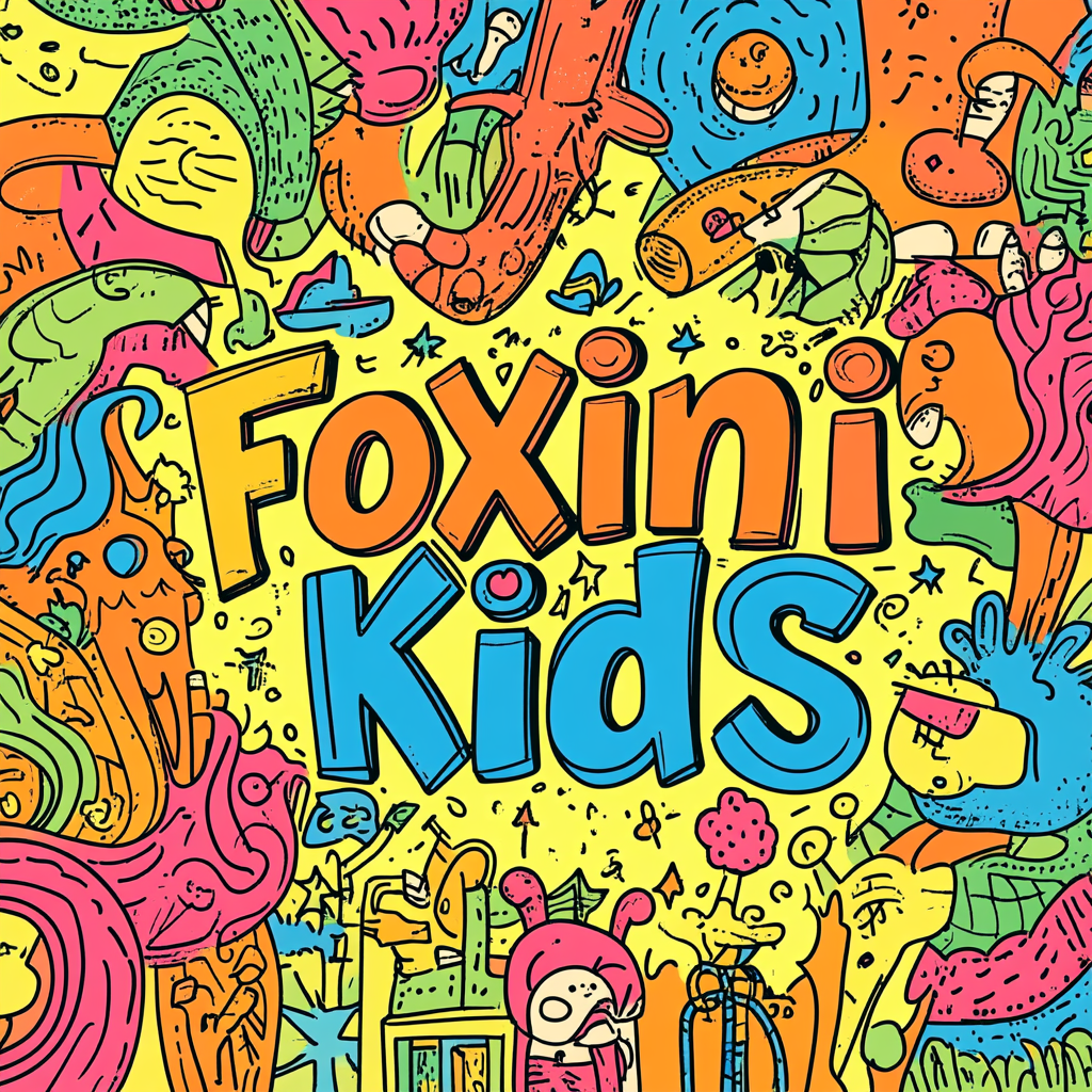 Foxini Kids Colorful Cartoon Design Pattern