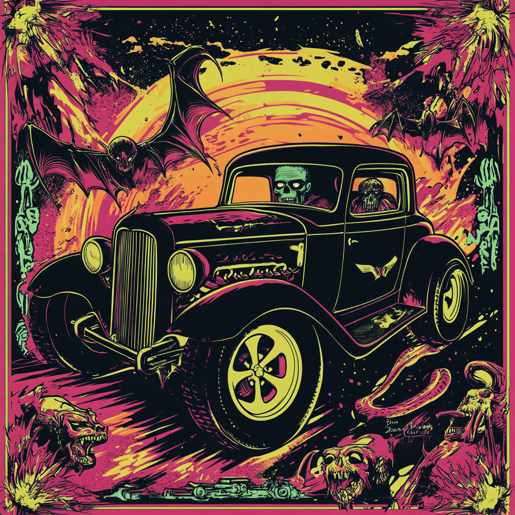 Frankenstein Drives Hot Rod: Tour Poster